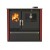 Soba de Gatit Pe Lemne Verso CS Plus Cu Cuptor Din Inox Si Plita Vitroceramica, Rosu, Dreapta, 7.7kW