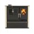 Soba de Gatit Pe Lemne Verso CS Plus Cu Cuptor Din Inox Si Plita Vitroceramica, Fildes, Stanga, 7.7kW