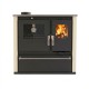 Soba de Gatit Pe Lemne Verso CS Plus cu cuptor din inox și plită din oțel, Fildeș, Stânga, 7.7kW | Sobe cu Cuptor | Seminee pe lemne |