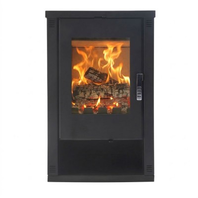 Semineu pe lemne / Soba Pe Lemne Verso Lheia Negru, 7.5 kW - Verso