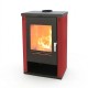 Soba Pe Lemne Verso Theia, Rosu, 9kW | Sobe pe Lemne | Seminee |