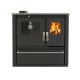 Soba de Gatit Pe Lemne Verso CS Plus cu cuptor din inox și plită vitroceramică, Fildeș, Dreapta, 7.7kW | Sobe cu Cuptor | Seminee pe lemne |