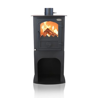 Semineu pe lemne / Soba Pe Lemne Verso 1 Stand CID Cu Usa Din Fonta, 7.5kW - Verso