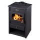 Semineu pe lemne / Soba Pe Lemne METALIK, plita din fonta, Putere 9.6 kW
