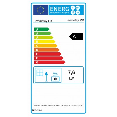 Semineu pe lemne / Soba Pe Lemne Prometey “Metal top”, 8kW - Semineе pe lemne