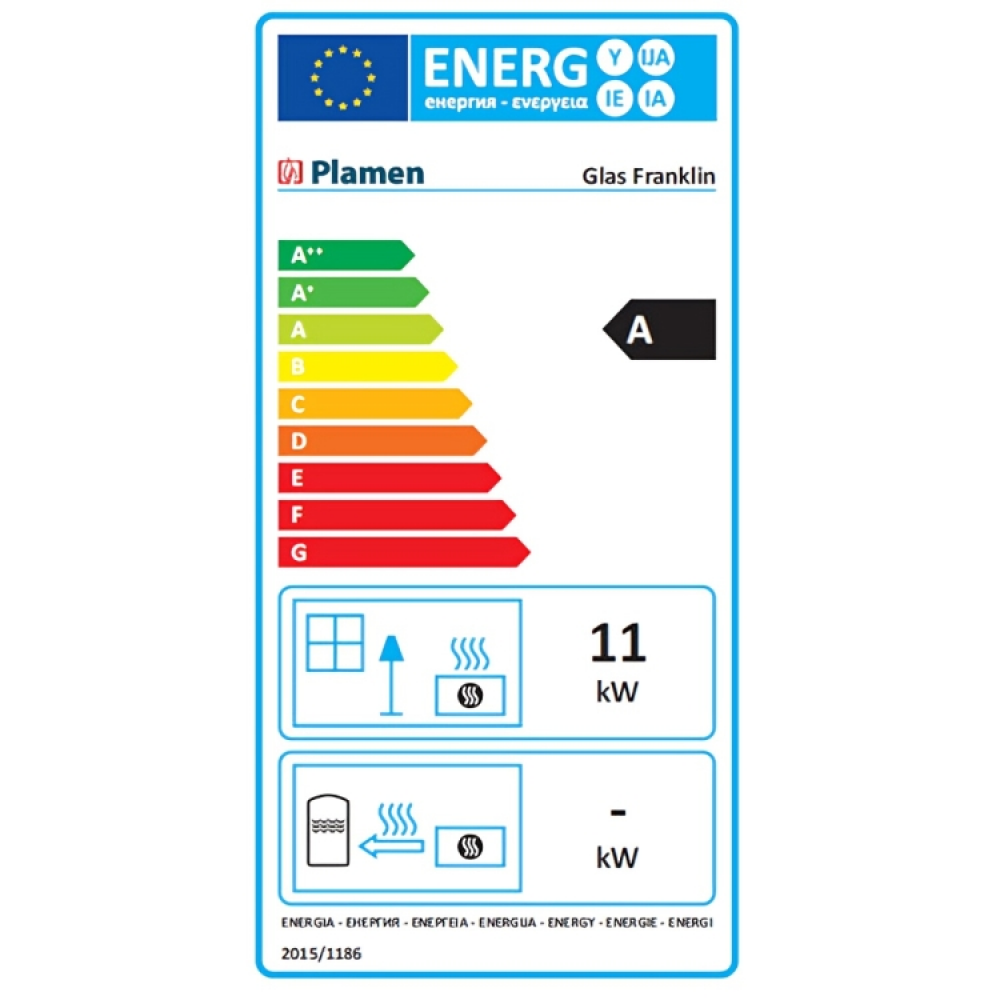 Soba Pe Lemne Plamen, Model Glas Franklin, Putere 11kw, Dotat Cu Geam | Sobe pe Lemne | Semineе pe lemne |