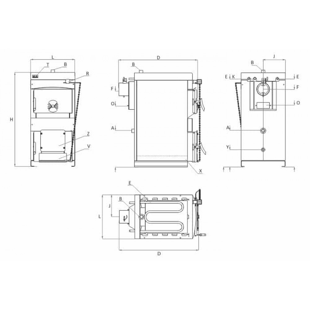 Centrala Pe Lemne BURNiT NWB 45, 40kW | Centrale pe lemne |  |