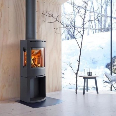 Wood Stove Hearth Pad, Black steel 2mm, Size 80x80cm - Accesorii