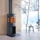 Wood Stove Hearth Pad, Black steel 2mm, Size 80x80cm | Accesorii | Lemne |