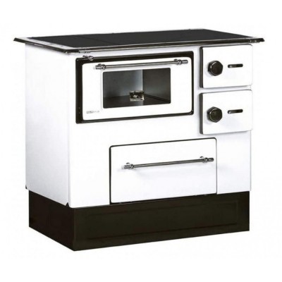 Sobe de Gatit pe Lemne Alfa Plam Regular 46 Alb, 5kW - Semineе pe lemne