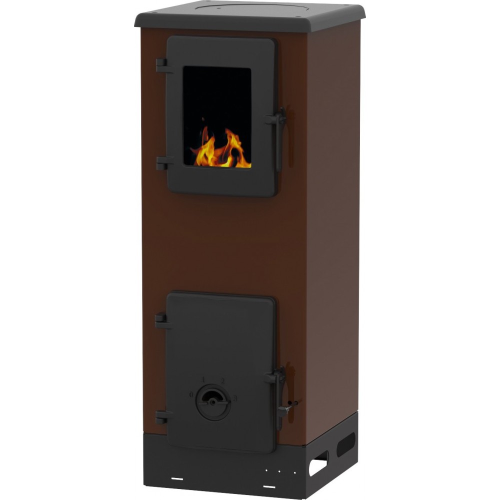 Soba Pe Lemne Alfa Plam Vulkan S Brown, 4kW | Sobe pe Lemne | Seminee |