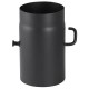 Burlan din oțel negru PARKANEX cu clapetă, Drept, Lungime 0,25m, Ø130, Grosime 2mm | Burlane Soba | Cosuri de Fum |
