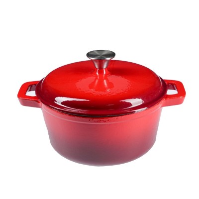 Oală din fontă emailată, roșie, Ø24 cm - Compară produse