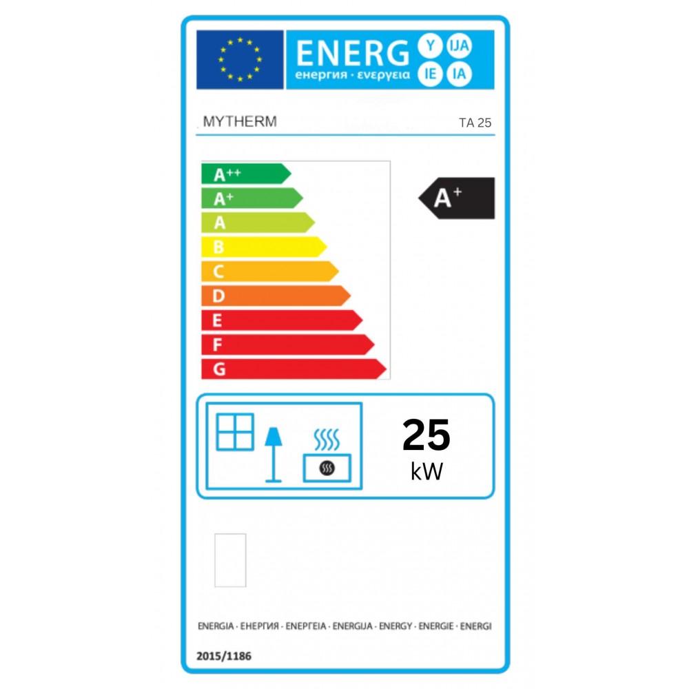 Semineu pe Peleti / Soba pe Peleti Mytherm Angela TA 25 roşu, 25kW | Seminee Peleti | Sobe Peleti |