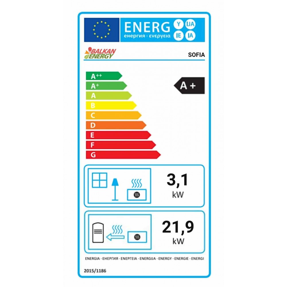 Termosemineu Peleti Cu Manta De Apa Balkan Energy Sofia Negru, 25kW | Centrala Peleti | Sobe Peleti |