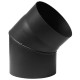 Cot Burlan 45° din oțel PARKANEX, Negru, Ø150, Grosime 2mm | Burlane Soba | Cosuri de Fum |