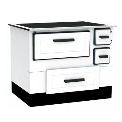 Sobe de Gatit pe Lemne Alfa Plam Alfa 55 Termo White, 5kW - Semineе pe lemne