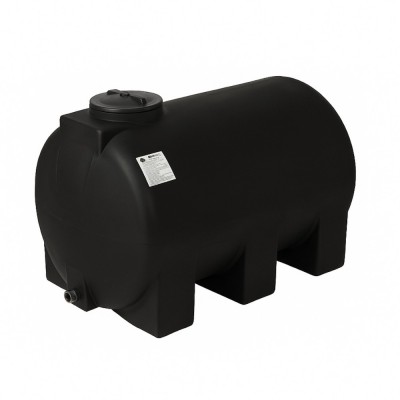 Rezervor apă potabilă MAVIL, cilindric orizontal 1500 L (negru) - Rezervoare apa potabila