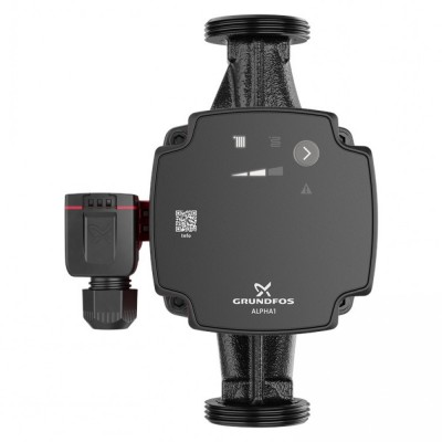 Pompă de circulație Grundfos ALPHA1 25-60 180, înălțime de refulare 6 m, debit 2.28 m³/h, putere 45 W - Grundfos