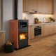 Termosemineu / Soba Tip Centrala Pe Lemne Velmora Fire ATS HYDRO ΜΑSΙΝΑ 90-25, Cu Manta De Apa, Dotat Cu Cuptor Pentru Gatit teracotă, 25kW | Sobe pe Lemne | Semineе pe lemne |