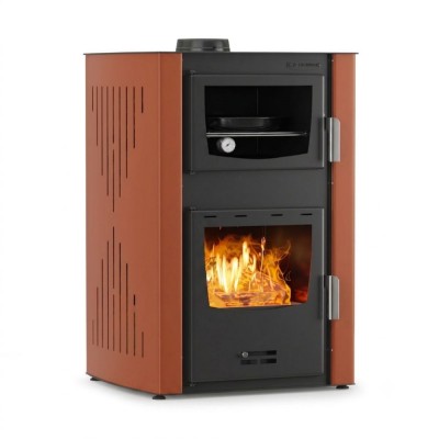 Termosemineu / Soba Tip Centrala Pe Lemne Velmora Fire ATS HYDRO ΜΑSΙΝΑ 90-25, Cu Manta De Apa, Dotat Cu Cuptor Pentru Gatit teracotă, 25kW - Compară produse