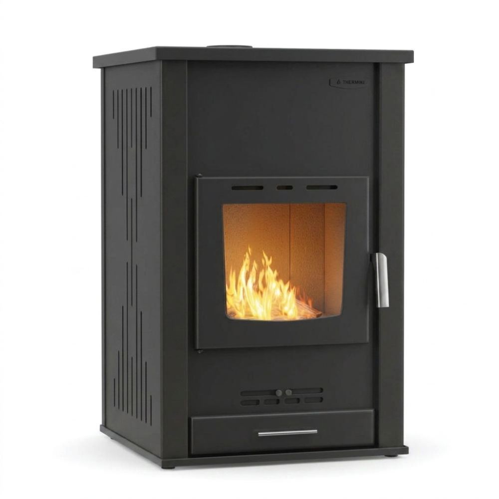 Termosemineu / Soba Tip Centrala Pe Lemne Velmora Fire ATS HYDRO negru, 33kW | Sobe pe Lemne | Semineе pe lemne |