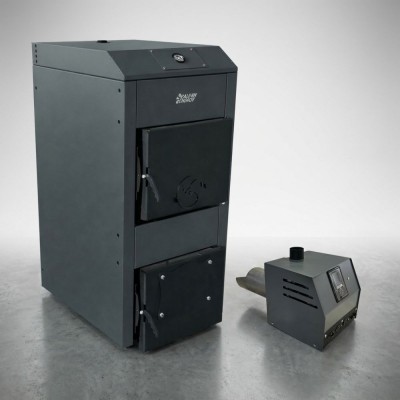 Kit Centrala Pe Lemne și Arzator Peleti Balkan Energy, 40kW - Seturi Peleti