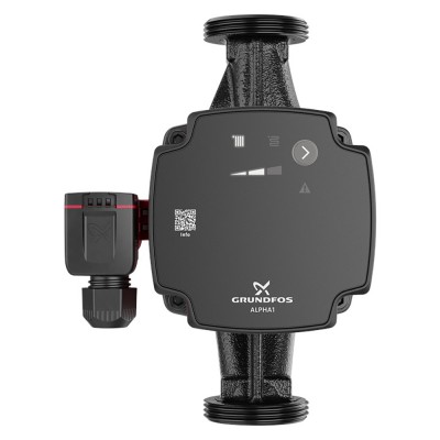 Pompă de circulație Grundfos ALPHA1 32-60 180, înălțime de refulare 3.06 m, debit 2.28 m³/h, putere 45 W - Compară produse