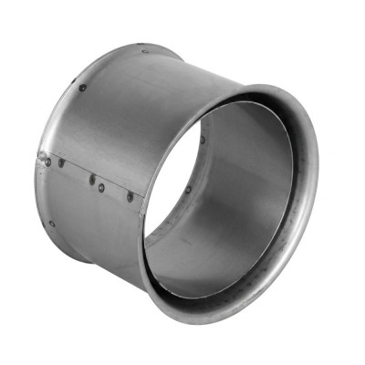 Rozeta Burlan din oțel PARKANEX dublă, Inox, 115mm, Ø130, Grosime 2mm - Cosuri de Fum