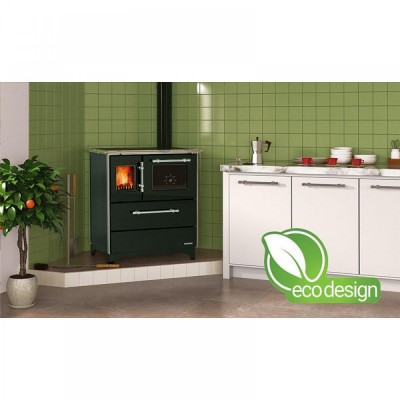 Sobe de Gatit pe Lemne Alfa Plam Donna 70 Antracit dreapta, 5kW - Semineе pe lemne
