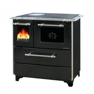 Sobe de Gatit pe Lemne Alfa Plam Donna 70 Antracit dreapta, 5kW - Semineе pe lemne