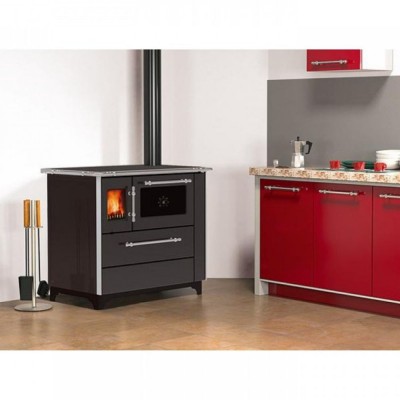 Sobe de Gatit pe Lemne Alfa Plam Donna 90 Antracit, 5kW - Semineе pe lemne