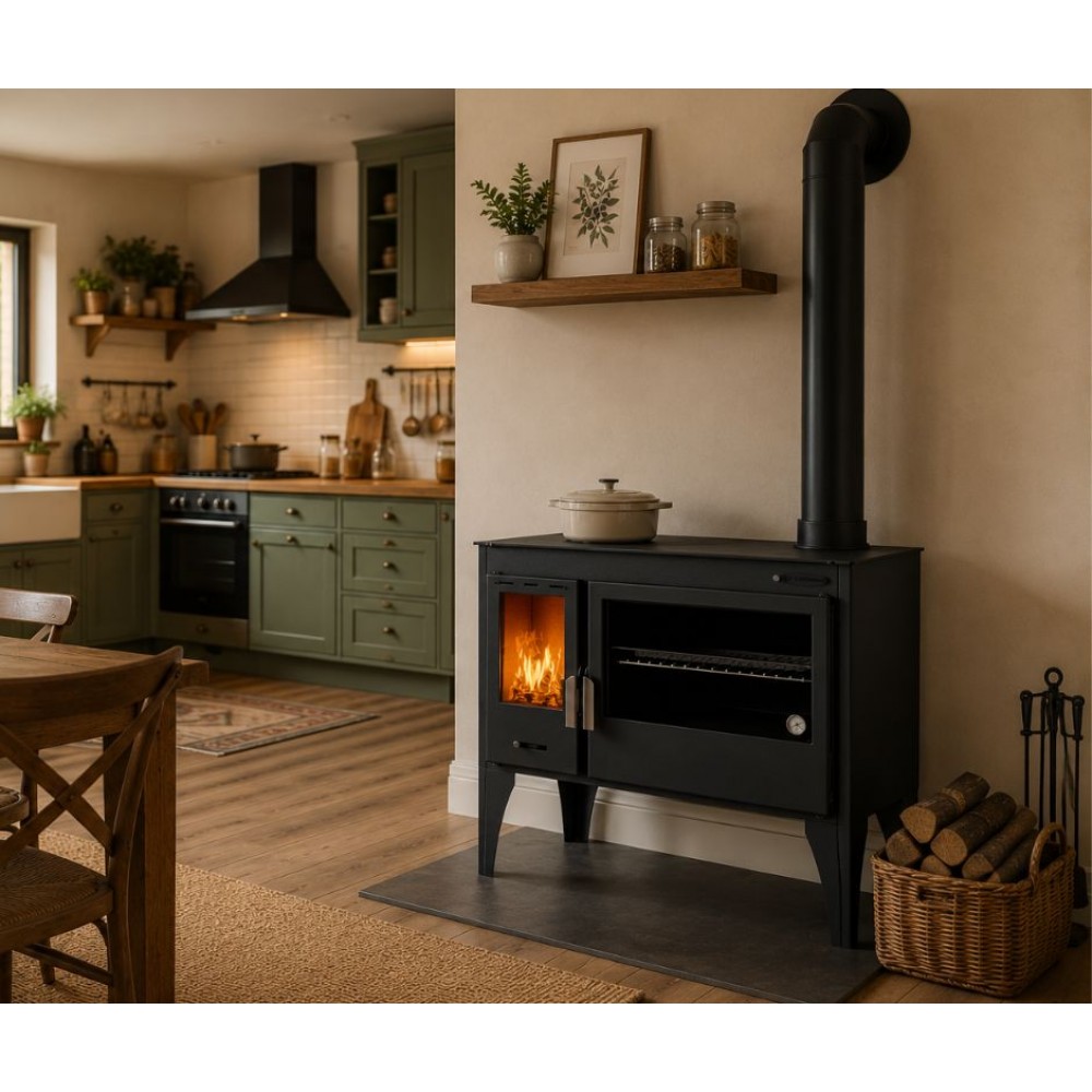 Soba de Gatit Pe Lemne Balkan Energy ATS ΜΑSΙΝΑ PLUS 500, 11.2kW | Sobe pe Lemne | Semineе pe lemne |