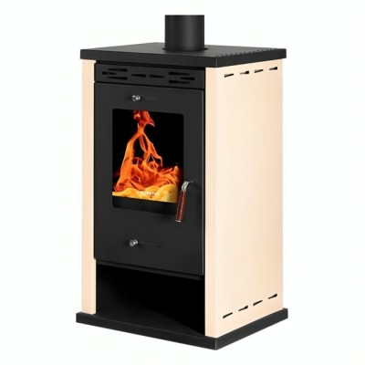 Semineu pe lemne / Soba Pe Lemne Prometey EKO 3 Ivory, 8.5 kW - Semineе pe lemne