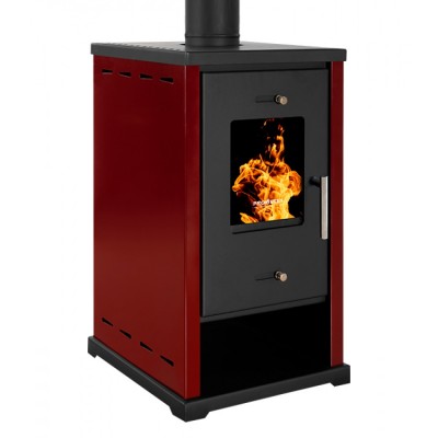 Semineu pe lemne / Soba Pe Lemne Prometey EKO Mini Bordeaux, 6.4 kW - Semineе pe lemne