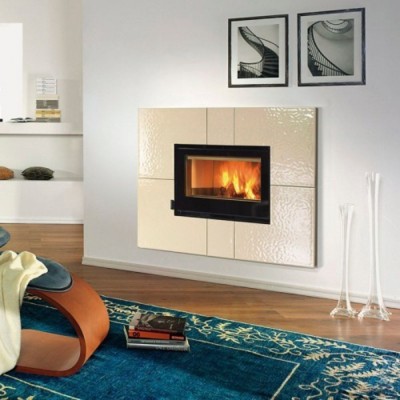 Șemineu italian din fontă pe lemne La Nordica 80 crystal Evo 2.0 ventilato, 7.4kW - Sobe și șeminee italiene pe lemne