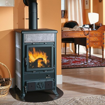 Semineu italian pe lemne La Nordica Rossella R1 piatra naturala, 8,8kW - Compară produse