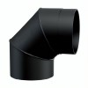 Cot Burlan 90° din oțel MK NERO, Negru, Ø150, Grosime 2mm
