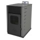 Semineu pe Peleti / Soba pe Peleti Mytherm Angela TA 40 gri, 40kW | Seminee Peleti | Sobe Peleti |