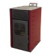 Semineu pe Peleti / Soba pe Peleti Mytherm Angela TA 25 roşu, 25kW | Seminee Peleti | Sobe Peleti |