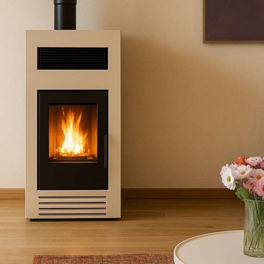 Semineu pe Peleti / Soba pe Peleti Mytherm Angela TA 8 PRO bej, 8kW | Seminee Peleti | Sobe Peleti |