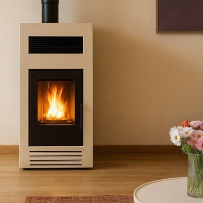 Semineu pe Peleti / Soba pe Peleti Mytherm Angela TA 8 PRO bej, 8kW - Mytherm