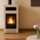 Semineu pe Peleti / Soba pe Peleti Mytherm Angela TA 8 PRO bej, 8kW | Seminee Peleti | Sobe Peleti |