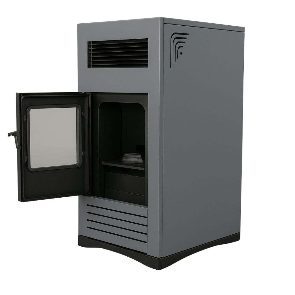 Semineu pe Peleti / Soba pe Peleti Mytherm Angela TA 8 PRO gri, 8kW | Seminee Peleti | Sobe Peleti |