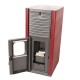 Termosemineu Mytherm IOLI TS 27 roşu, 29.5kW | Termoseminee Peleti | Sobe Peleti |