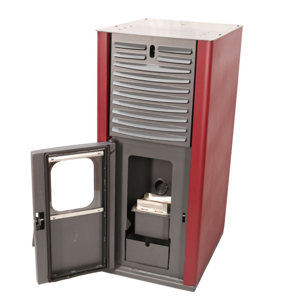 Termosemineu Mytherm IOLI TSA 21 roşu, cu ventilator, 23.5kW | Termoseminee Peleti | Sobe Peleti |