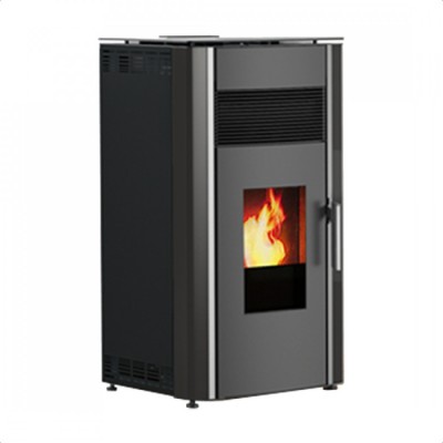 Seminee Peleti cu evacuare directă Alfa Plam Luca Black, 8kW - Sobe Peleti