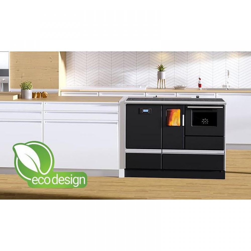 Sobe de Gatit pe Lemne cu schimbător de căldură Alfa Plam Alfa Term 20 Pellet, 20kW | Seminee Peleti | Sobe Peleti |