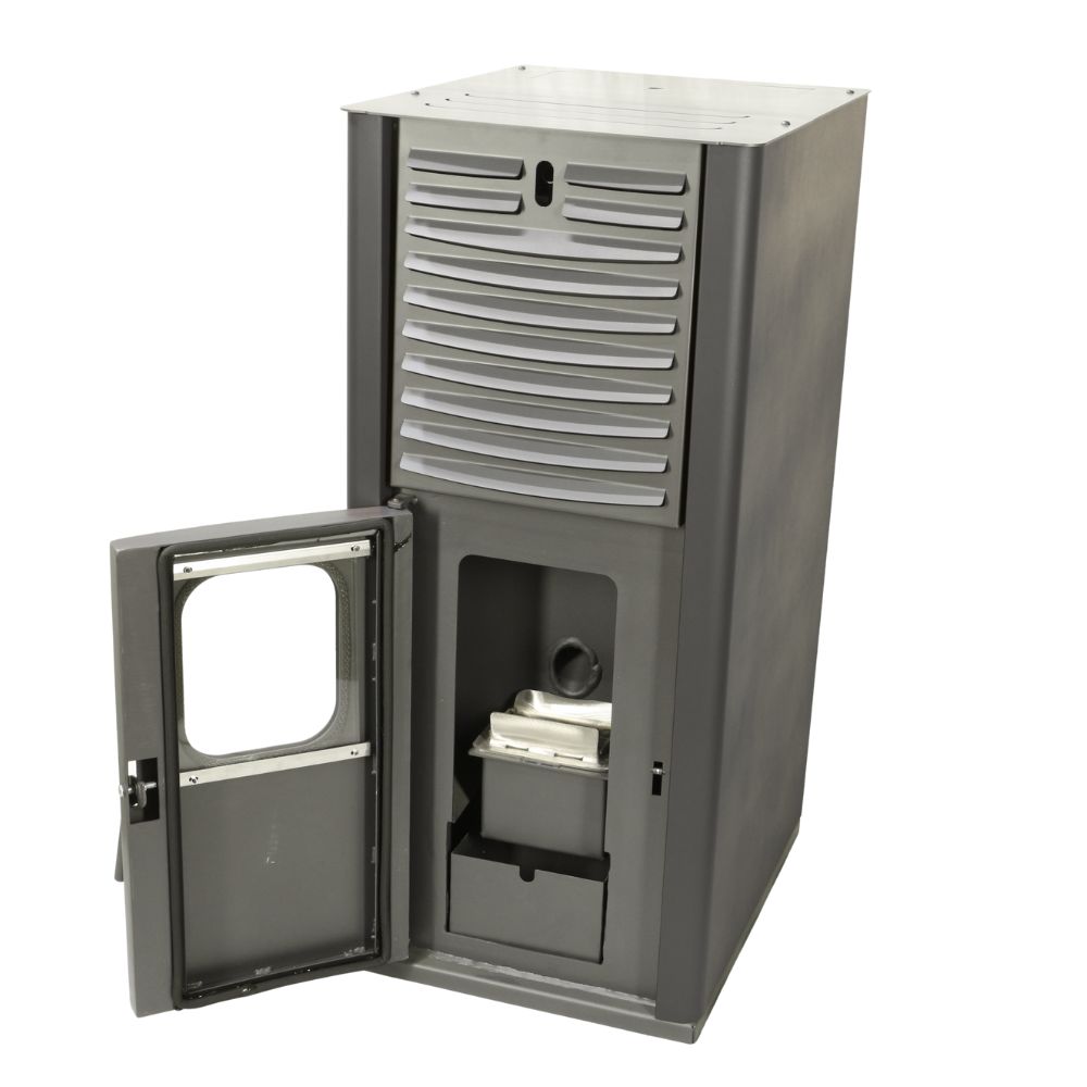 Termosemineu Mytherm IOLI TSA 18 gri, cu ventilator, 18kW | Termoseminee Peleti | Sobe Peleti |