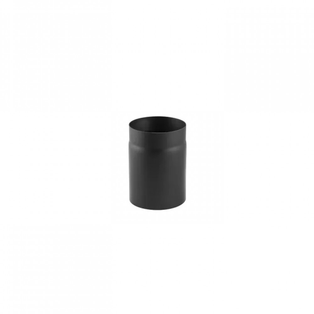 Burlan din oțel negru PARKANEX, Drept, Lungime 0,25m, Ø150, Grosime 2mm | Burlane Soba | Cosuri de Fum |